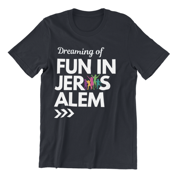 Fun In Jerusalem -  Unisex T-shirt (Navy)