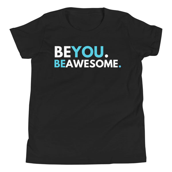 Be You. Be Awesome (DJ Raphi) - Youth T-shirt (Blue)